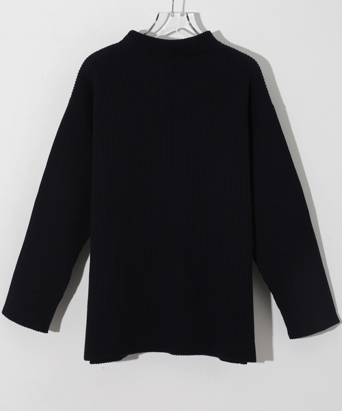 STUDIOUS（ステュディオス）の「【STUDIOUS】リブ編みモックネック（ニット/セーター・メンズ・アイボリー/ネイビー/キャメル・1/2/3）」の20枚目の写真