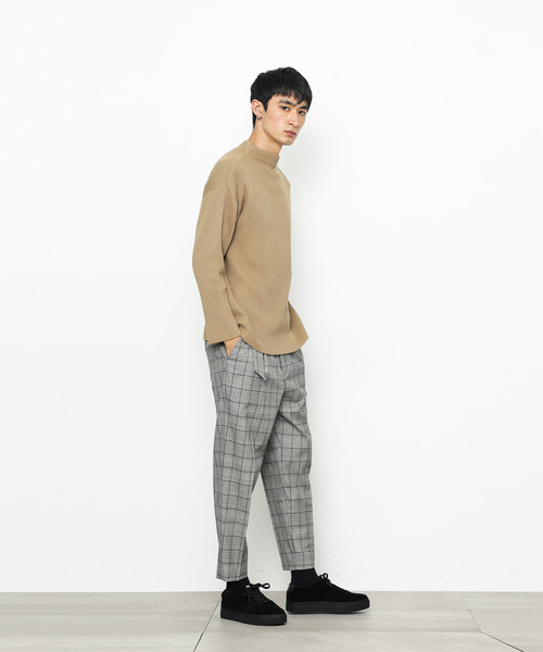 STUDIOUS（ステュディオス）の「【STUDIOUS】リブ編みモックネック（ニット/セーター・メンズ・アイボリー/ネイビー/キャメル・1/2/3）」の16枚目の写真