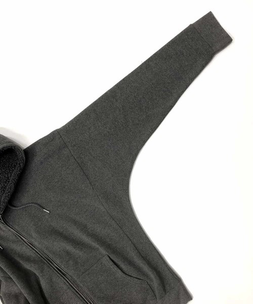 ADMIX/ATELIER SAB MEN(アドミックスアトリエサブメン)の「裏ボア スウェット ドルマン袖 ジップアップ パーカー(パーカー・メンズ・ブラック/チャコールグレー/ネイビー・48/50)」の17枚目の写真