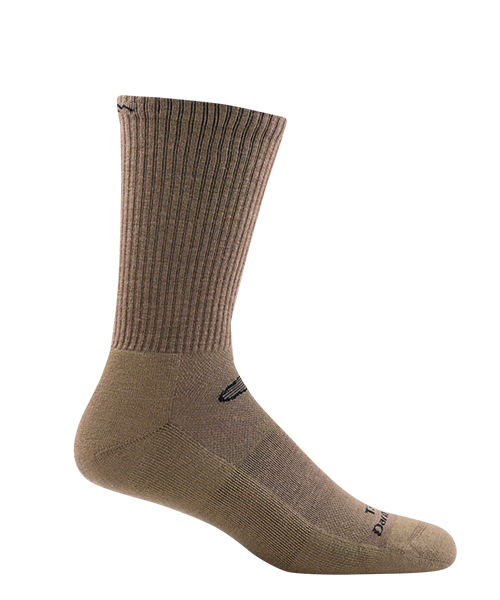 DARN TOUGH VERMONT（ダーンタフバーモント）の「【MADE IN USA】 DARN TOUGH ダーンタフ Ms T3001 タクティカル マイクロクルー ライトクッション（ソックス/靴下・メンズ・ブラック/キャメル・MEDIUM/LARGE）」の2枚目の写真