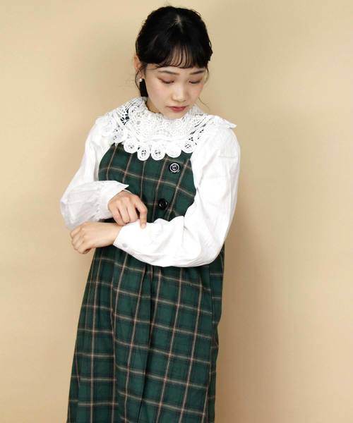 ParAvion + Petit Standard(パラビオンスタンダードプチ)の「レース衿ブラウス(シャツ/ブラウス)」 - WEAR ParAvion + Petit Standard(パラビオンスタンダードプチ)の「レース衿ブラウス(シャツ/ブラウス)」 - WEAR