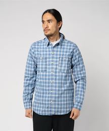 GREEN BOWL | GREEN BOWL Checked Pattern BleachWork Shirts/グリーンボウル チェック 柄 ブリーチ ワーク シャツ(シャツ/ブラウス)
