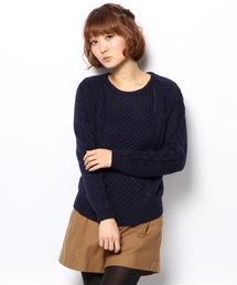 BEAUTY&YOUTH UNITED ARROWS | BYBC 3G ケーブルアランニットプルオーバー（bl）（fyoww） ◆(ニット/セーター)
