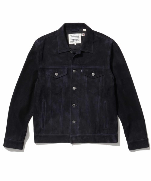 Levi's Made & Crafted（リーバイスメイドアンドクラフテッド）の「LEVI'S(R) MADE & CRAFTED(R) ブルゾン TYPE III MIDNIGHT LEATHER（ブルゾン・メンズ・ブルー・S/M/L）」の6枚目の写真