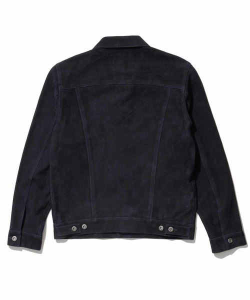 Levi's Made & Crafted（リーバイスメイドアンドクラフテッド）の「LEVI'S(R) MADE & CRAFTED(R) ブルゾン TYPE III MIDNIGHT LEATHER（ブルゾン・メンズ・ブルー・S/M/L）」の4枚目の写真