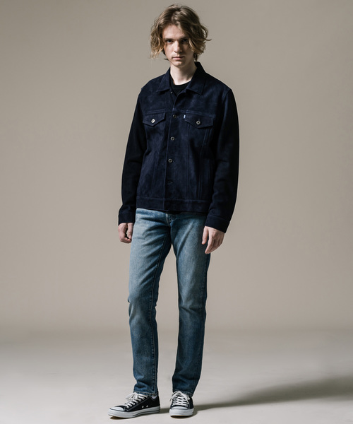 Levi's Made & Crafted（リーバイスメイドアンドクラフテッド）の「LEVI'S(R) MADE & CRAFTED(R) ブルゾン TYPE III MIDNIGHT LEATHER（ブルゾン・メンズ・ブルー・S/M/L）」の11枚目の写真