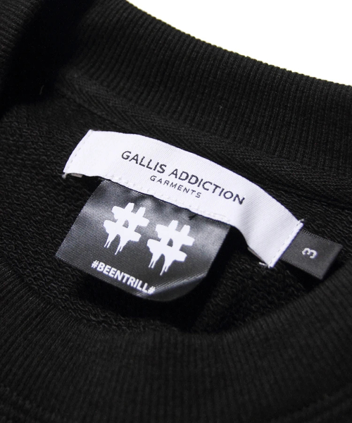 BEEN TRILL（ビーントリル）の「BEEN TRILL/ビーントリル×GAコラボ・ショルダープリントクルースウェット（スウェット・メンズ・ホワイト/ブラック/エメラルド・M/L）」の11枚目の写真