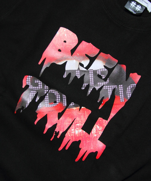 BEEN TRILL（ビーントリル）の「BEEN TRILL/ビーントリル×GAコラボ・ショルダープリントクルースウェット（スウェット・メンズ・ホワイト/ブラック/エメラルド・M/L）」の12枚目の写真