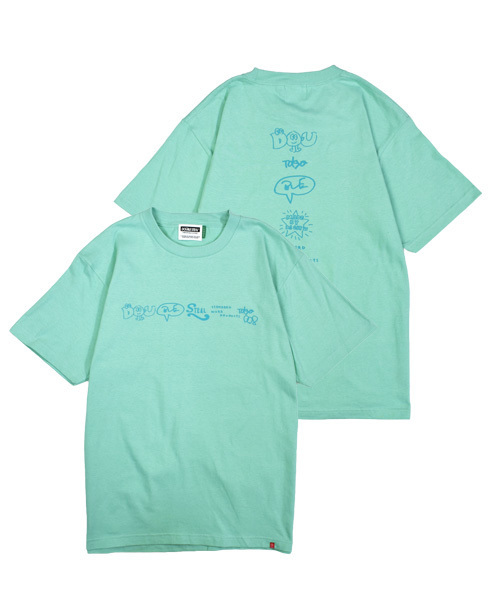 DOUBLE STEAL（ダブルスティール）の「MARK LINE Ｔシャツ（Tシャツ/カットソー・メンズ・ホワイト/ブラック/ナチュラル/ミント/ラベンダー・MEDIUM/LARGE/X-LARGE/XX-LARGE）」の4枚目の写真