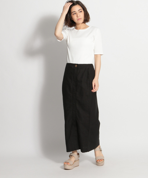 niko and...（ニコアンド）の「ストレートラップスカート（スカート・レディース・ブラック/ベージュ/レッド/キャメル・MEDIUM/LARGE）」の7枚目の写真