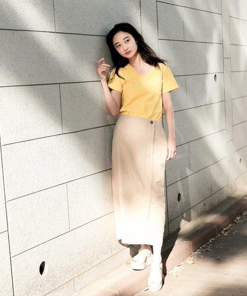 niko and...（ニコアンド）の「ストレートラップスカート（スカート・レディース・ブラック/ベージュ/レッド/キャメル・MEDIUM/LARGE）」の21枚目の写真