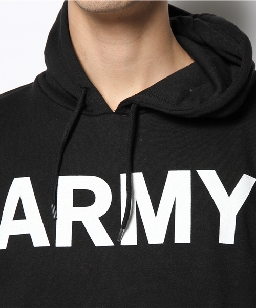 WEGO（ウィゴー）の「WEGO/ARMYダブルサイドプルパーカー（パーカー・メンズ・ホワイト/ブラック/杢グレー/ブルー・MEDIUM/LARGE）」の11枚目の写真