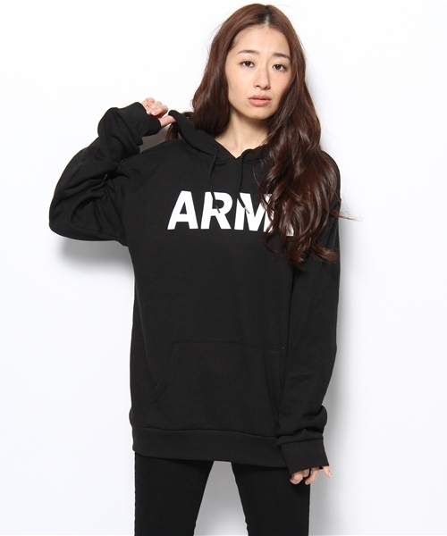 WEGO（ウィゴー）の「WEGO/ARMYダブルサイドプルパーカー（パーカー・メンズ・ホワイト/ブラック/杢グレー/ブルー・MEDIUM/LARGE）」の8枚目の写真