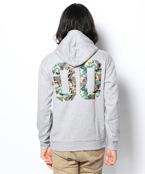 WEGO（ウィゴー）の「WEGO/ARMYダブルサイドプルパーカー（パーカー・メンズ・ホワイト/ブラック/杢グレー/ブルー・MEDIUM/LARGE）」の5枚目の写真