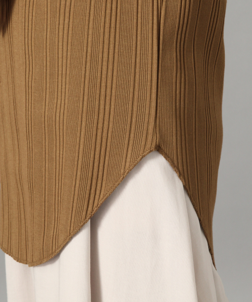 LOWRYS FARM（ローリーズファーム）の「テレコリブＳＥＴＵＰノースリーブ　840467（Tシャツ/カットソー・レディース・チャコールグレー/ブラウン/アイボリー・FREE）」の17枚目の写真