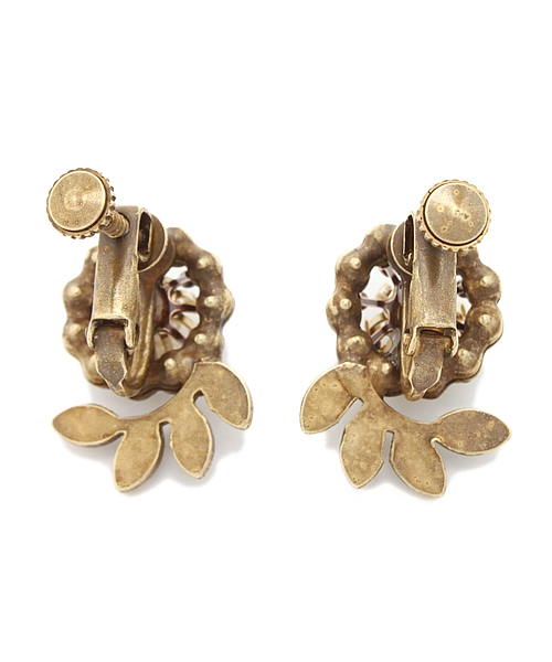 Demi-Luxe BEAMS(デミルクス ビームス)の「February for BEAMS / ビジュー×パール フラワー イヤリング(イヤリング・レディース・その他1・ONE SIZE)」の2枚目の写真