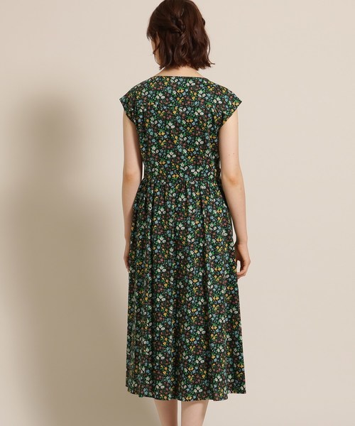 セール Lサイズあり リバティ タック入り花柄ワンピース ワンピース ワンピース Anatelier アナトリエ のファッション