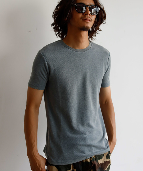 Auntie Rosa Holiday(アンティローザホリデー)の「【Holiday】ウォッシュ加工リブtee(Tシャツ/カットソー・メンズ・ブラック/ブルー/ボルドー・MEDIUM/LARGE/X-LARGE)」の19枚目の写真