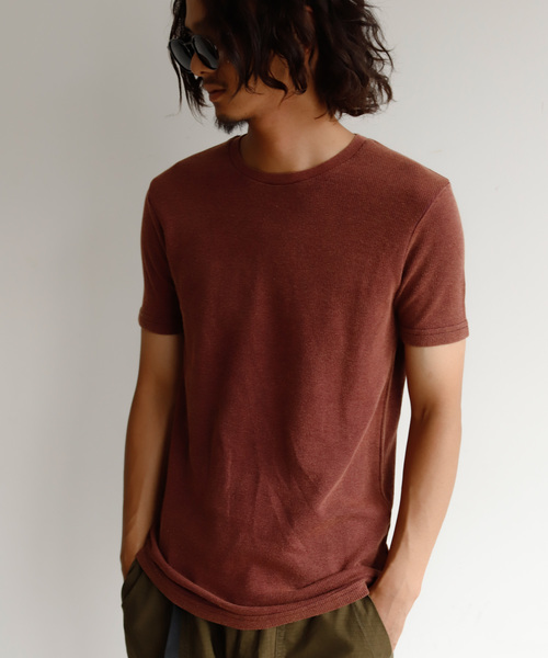 Auntie Rosa Holiday(アンティローザホリデー)の「【Holiday】ウォッシュ加工リブtee(Tシャツ/カットソー・メンズ・ブラック/ブルー/ボルドー・MEDIUM/LARGE/X-LARGE)」の11枚目の写真