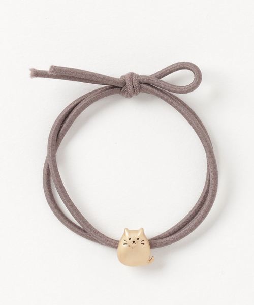 Fun & Daily（ファンアンドデイリー）の「F&D : タイニーキャットヘアゴム（ヘアゴム・レディース・ブラック/ブラウン/グレー/ブルー/ピンク・FREE）」の2枚目の写真