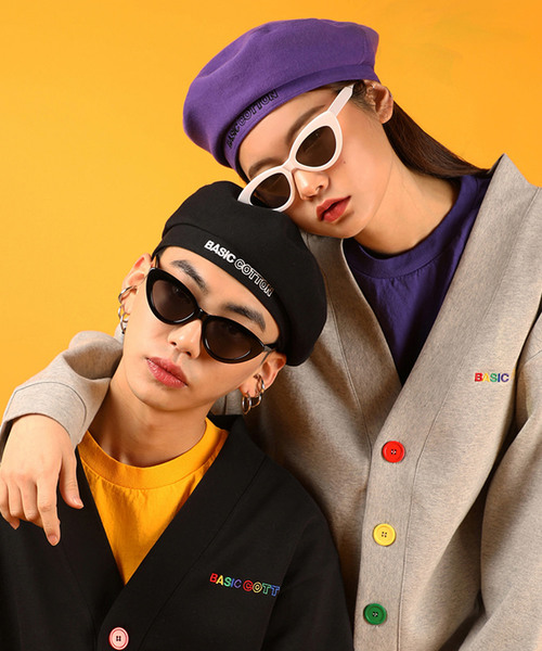 BASIC COTTON（ベーシックコットン）の「ミリタリーベレー帽（ハンチング/ベレー帽・レディース・ブラック・FREE）」の2枚目の写真