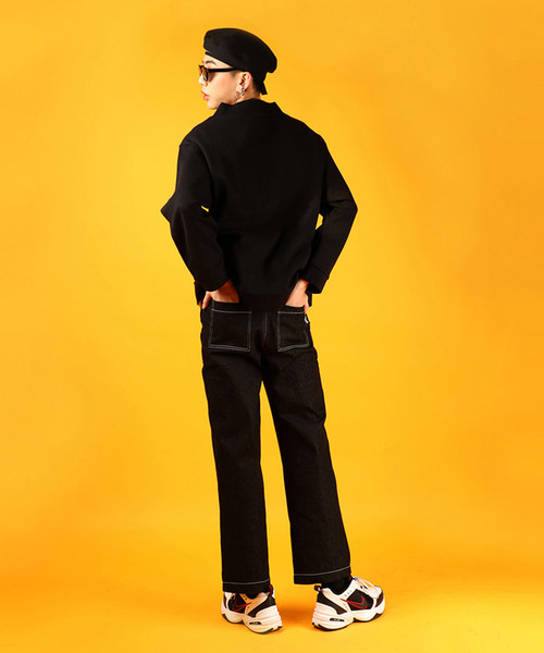 BASIC COTTON（ベーシックコットン）の「ミリタリーベレー帽（ハンチング/ベレー帽・レディース・ブラック・FREE）」の5枚目の写真