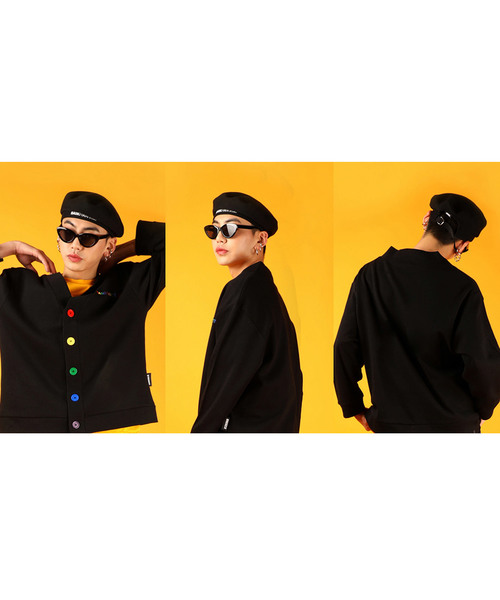 BASIC COTTON（ベーシックコットン）の「ミリタリーベレー帽（ハンチング/ベレー帽・レディース・ブラック・FREE）」の6枚目の写真