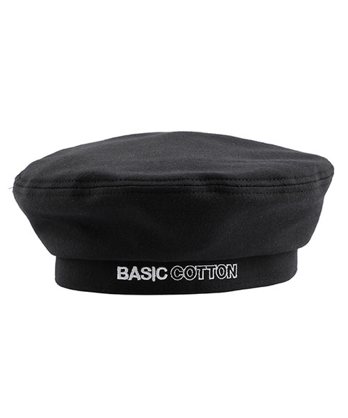 BASIC COTTON（ベーシックコットン）の「ミリタリーベレー帽（ハンチング/ベレー帽・レディース・ブラック・FREE）」の7枚目の写真