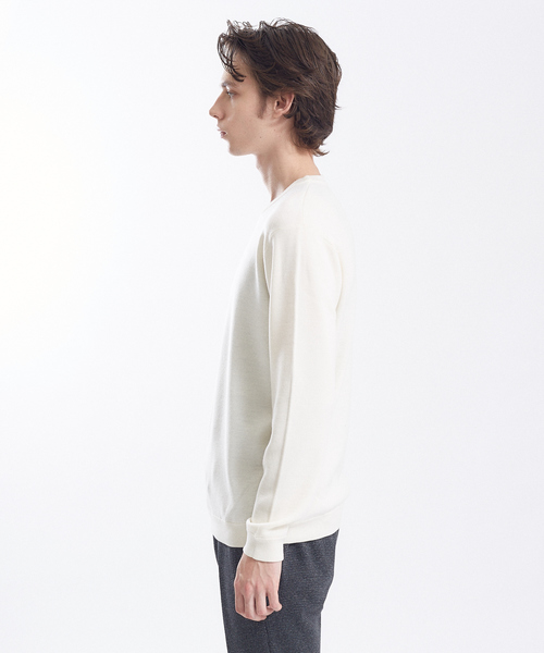 RECENCY OF MINE(リーセンシー オブ マイン)の「【Recency of Mine】FLEX ウォッシャブルクルーニット(ニット/セーター・メンズ・ブラック/ブラウン/オフホワイト/ブルー・44/46/48/50)」の11枚目の写真