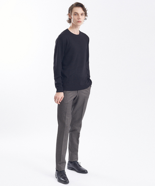 RECENCY OF MINE(リーセンシー オブ マイン)の「【Recency of Mine】FLEX ウォッシャブルクルーニット(ニット/セーター・メンズ・ブラック/ブラウン/オフホワイト/ブルー・44/46/48/50)」の19枚目の写真