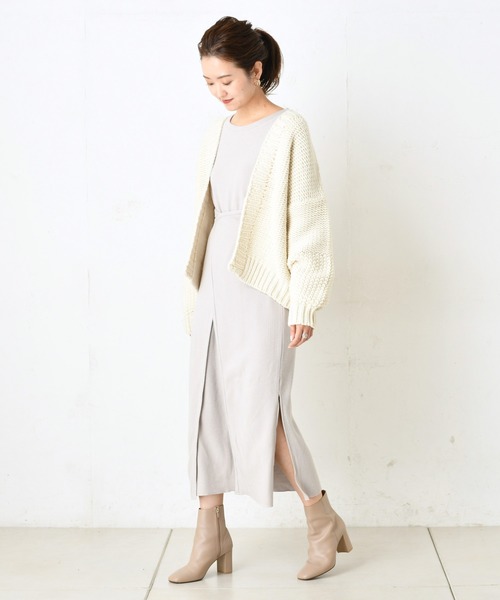 DouDou(ドゥドゥ)の「手編みカーディガン(カーディガン/ボレロ・レディース・モカ/ホワイト系その他・FREE)」の19枚目の写真