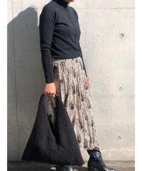 PARKS TOKYO SELECT（パークストウキョウセレクト）の「ｼﾝﾌﾟﾙﾌﾟﾁﾊｲｼﾙｷｰﾈｯｸﾆｯﾄ（ニット/セーター・レディース・ホワイト/ブラック/ダークブラウン・FREE）」の15枚目の写真