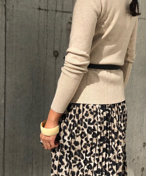 PARKS TOKYO SELECT（パークストウキョウセレクト）の「ｼﾝﾌﾟﾙﾌﾟﾁﾊｲｼﾙｷｰﾈｯｸﾆｯﾄ（ニット/セーター・レディース・ホワイト/ブラック/ダークブラウン・FREE）」の9枚目の写真