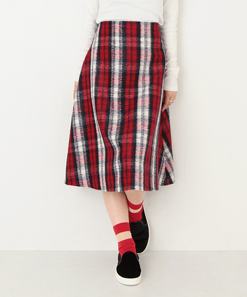 Ray BEAMS（レイビームス）の「O'NEIL OF DUBLIN ×Ray BEAMS  / 別注 フレアスカート（スカート・レディース・ネイビー/レッド・SMALL/MEDIUM）」の2枚目の写真