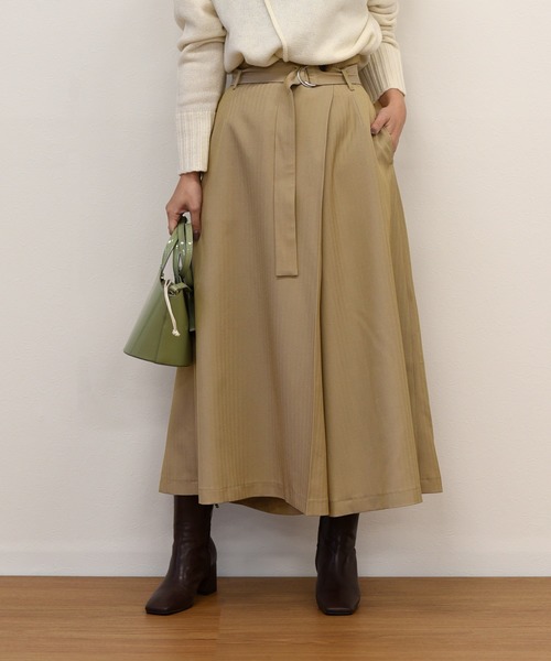 K ケイ の ヘリンボーンラップガウチョパンツ その他パンツ Wear