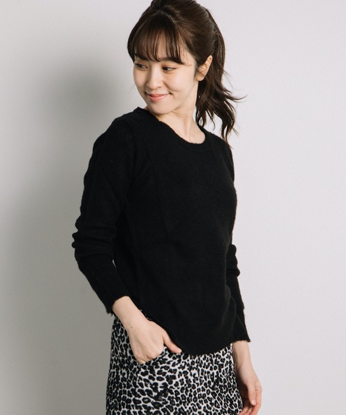 miniyu(ミニュウ)の「agp/アルパカ混クルーニットPO(ag)(ニット/セーター・レディース・A/B・2)」の9枚目の写真