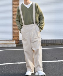 kutir | サスペンダー付きワイドパンツ(その他パンツ)