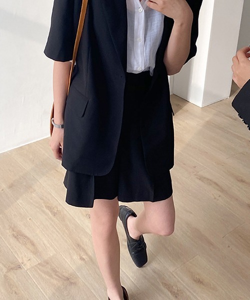 chuclla(チュクラ)の「【chuclla】Set-up short pants sb-4 chw1164(その他パンツ・レディース・ライトブルー/ブラック/ライトベージュ・S/M)」の3枚目の写真