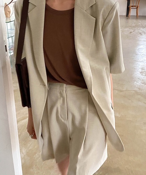 chuclla(チュクラ)の「【chuclla】Set-up short pants sb-4 chw1164(その他パンツ・レディース・ライトブルー/ブラック/ライトベージュ・S/M)」の6枚目の写真