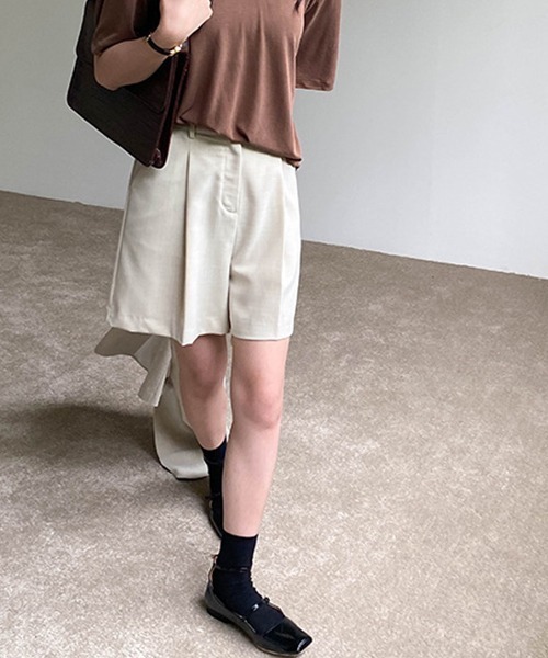 chuclla(チュクラ)の「【chuclla】Set-up short pants sb-4 chw1164(その他パンツ・レディース・ライトブルー/ブラック/ライトベージュ・S/M)」の8枚目の写真
