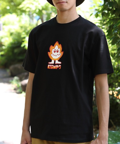 CAMP7（キャンプセブン）の「《CAMP7》Naoki “SAND” Yamamoto fire PRINT グラフィック TEE（Tシャツ/カットソー・メンズ・ブラック/ホワイト・X-LARGE/LARGE/MEDIUM）」の2枚目の写真