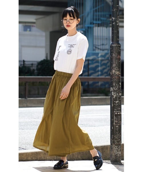 zootie(ズーティー)の「ルーセント インドコットン ガウチョパンツ(その他パンツ・レディース・グリーン/ブルー系その他/マスタード/ラベンダー/オフホワイト/グレー/ネイビー/ブラック/イエロー系その他/レッド/ブルー/黄土色系/ダークブラック/ホワイト/ベージュ・フリー)」の19枚目の写真