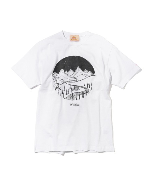 KELTY(ケルティ)の「KELTY TEE MOUNTAIN HOME, GLOBAL ROAMING(ケルティ Tシャツ)(Tシャツ/カットソー・レディース・ホワイト/ブラック/ホワイト系その他/ブラック系その他・S/M/L/XS)」の16枚目の写真