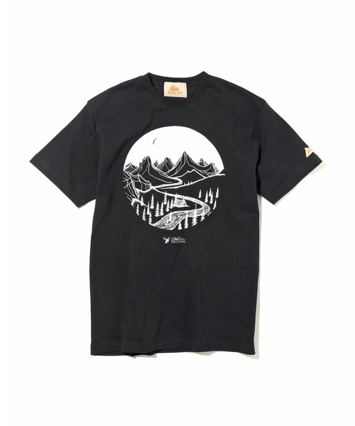 KELTY(ケルティ)の「KELTY TEE MOUNTAIN HOME, GLOBAL ROAMING(ケルティ Tシャツ)(Tシャツ/カットソー・レディース・ホワイト/ブラック/ホワイト系その他/ブラック系その他・S/M/L/XS)」の12枚目の写真