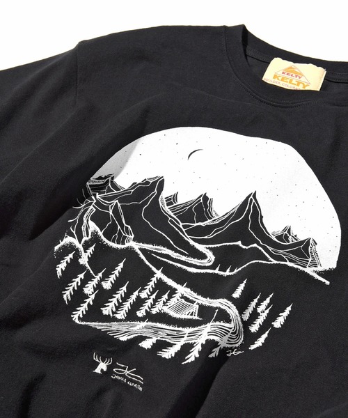 KELTY(ケルティ)の「KELTY TEE MOUNTAIN HOME, GLOBAL ROAMING(ケルティ Tシャツ)(Tシャツ/カットソー・レディース・ホワイト/ブラック/ホワイト系その他/ブラック系その他・S/M/L/XS)」の10枚目の写真