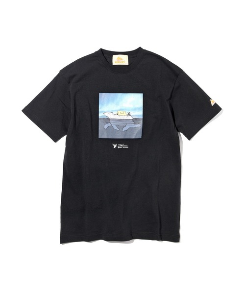 KELTY(ケルティ)の「KELTY TEE MOUNTAIN HOME, GLOBAL ROAMING(ケルティ Tシャツ)(Tシャツ/カットソー・レディース・ホワイト/ブラック/ホワイト系その他/ブラック系その他・S/M/L/XS)」の8枚目の写真