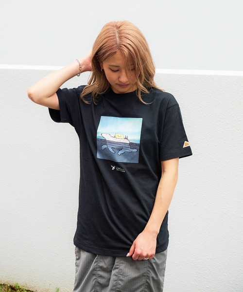 KELTY(ケルティ)の「KELTY TEE MOUNTAIN HOME, GLOBAL ROAMING(ケルティ Tシャツ)(Tシャツ/カットソー・レディース・ホワイト/ブラック/ホワイト系その他/ブラック系その他・S/M/L/XS)」の17枚目の写真
