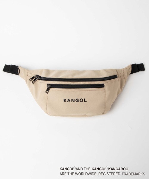 KANGOL(カンゴール)の「∴WEGO/KANGOL 別注ウエストバッグ(ボディバッグ/ウエストポーチ・メンズ・ブラック/ベージュ・FREE)」の8枚目の写真