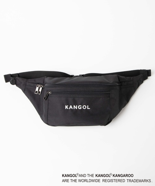 KANGOL(カンゴール)の「∴WEGO/KANGOL 別注ウエストバッグ(ボディバッグ/ウエストポーチ・メンズ・ブラック/ベージュ・FREE)」の5枚目の写真