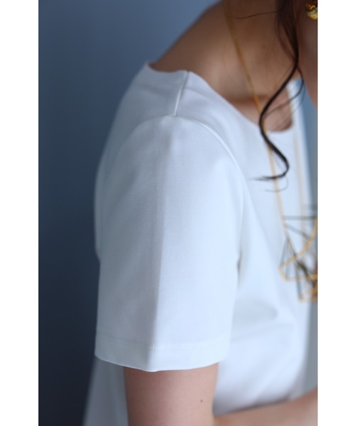 cawaii(カワイイ)の「くびれ魅せデザイン。裾カッティングTシャツトップス(Tシャツ/カットソー・レディース・ホワイト/ブラック・3XL/M/L/XL/XXL)」の21枚目の写真